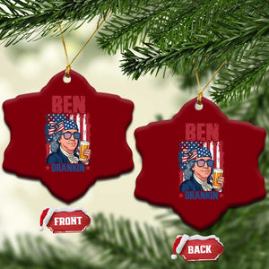 Benjamin Franklin Ceramic Ornament Funny Ben Drankin American History TS12 Print Your Wear