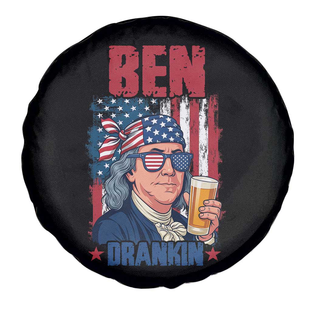 Benjamin Franklin Spare Tire Cover Funny Ben Drankin American History TS12 Print Your Wear
