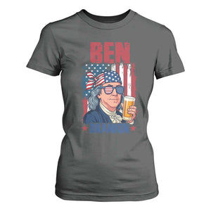 Benjamin Franklin T Shirt For Women Funny Ben Drankin American History TS12 Dark Heather Print Your Wear