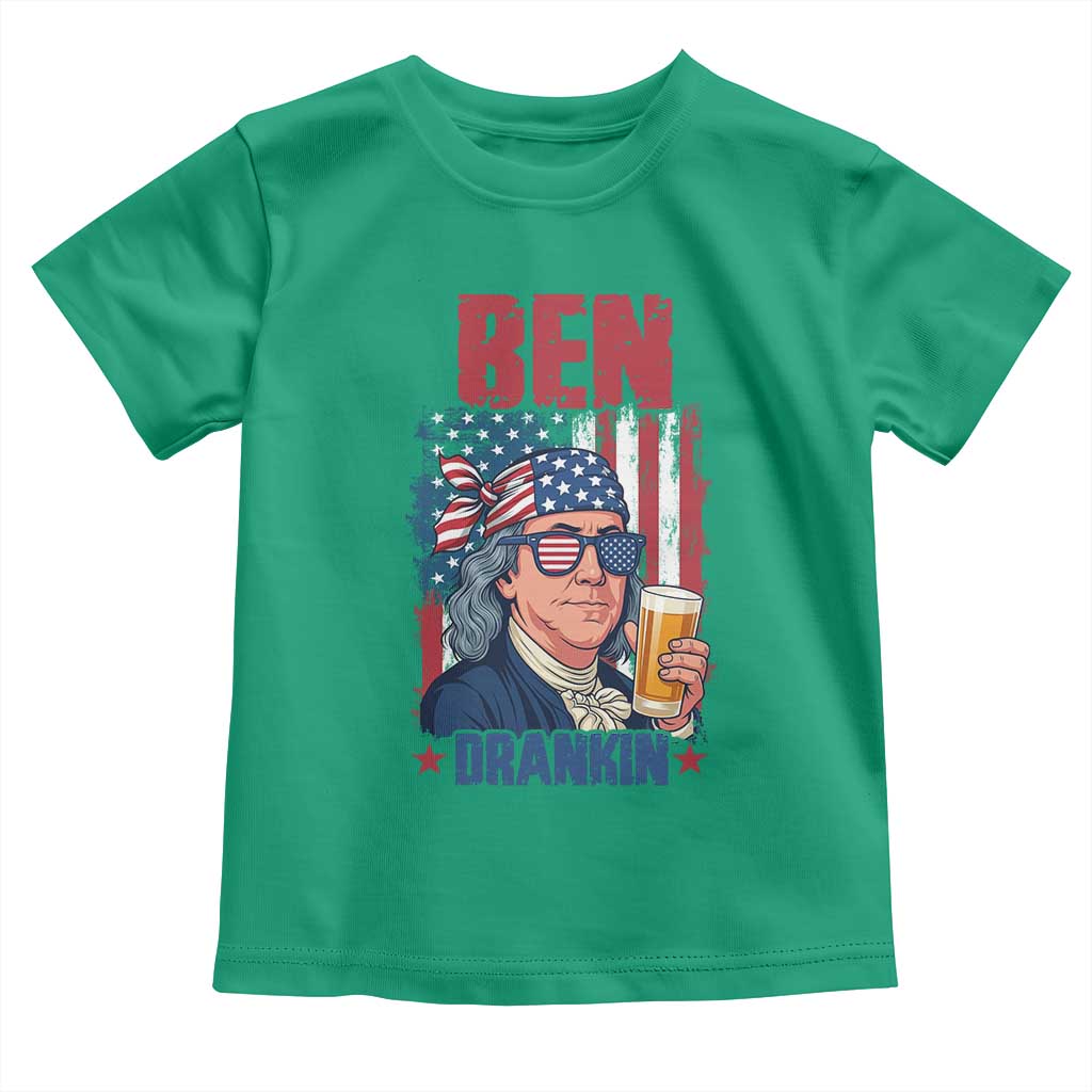 Benjamin Franklin Toddler T Shirt Funny Ben Drankin American History TS12 Irish Green Print Your Wear