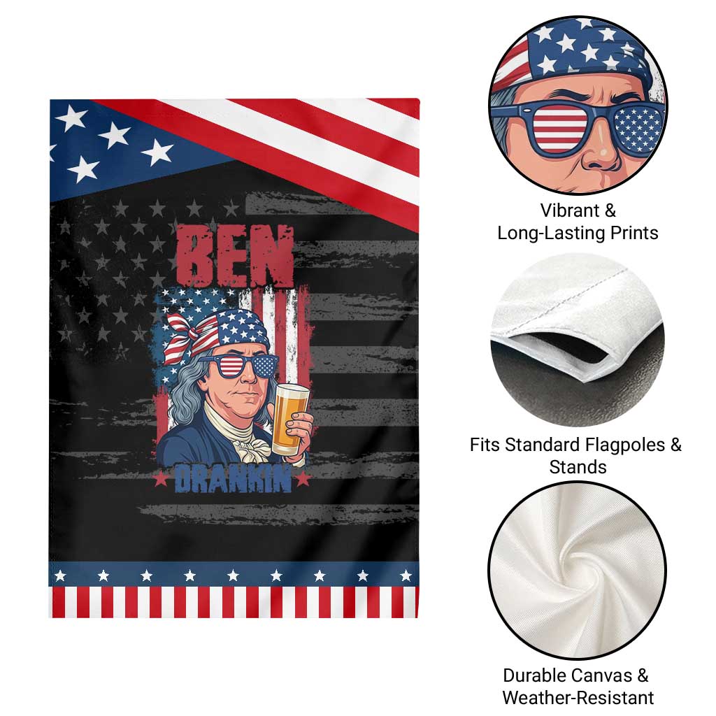 Benjamin Franklin Garden Flag Funny Ben Drankin American History TS12 Print Your Wear