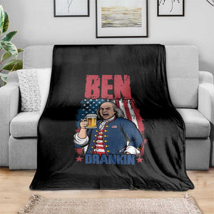 Benjamin Franklin Throw Blanket Funny Patriotic Founding Father TS12 Print Your Wear