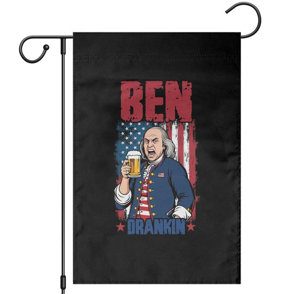Benjamin Franklin Garden Flag Funny Patriotic Founding Father TS12 Black Print Your Wear