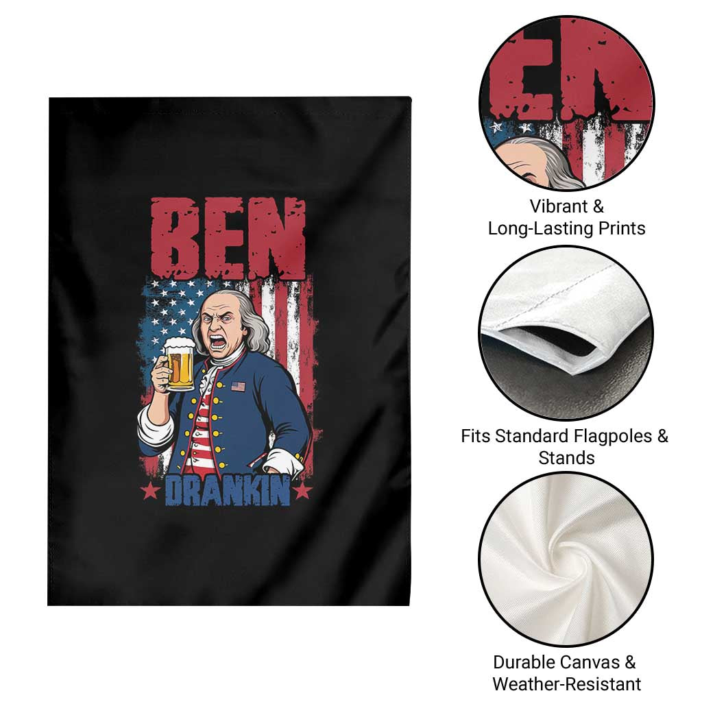 Benjamin Franklin Garden Flag Funny Patriotic Founding Father TS12 Print Your Wear