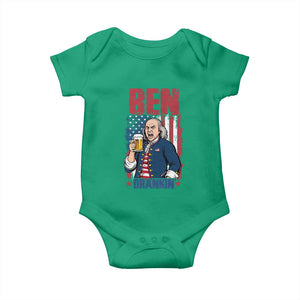 Benjamin Franklin Baby Onesie Funny Patriotic Founding Father TS12 Irish Green Print Your Wear