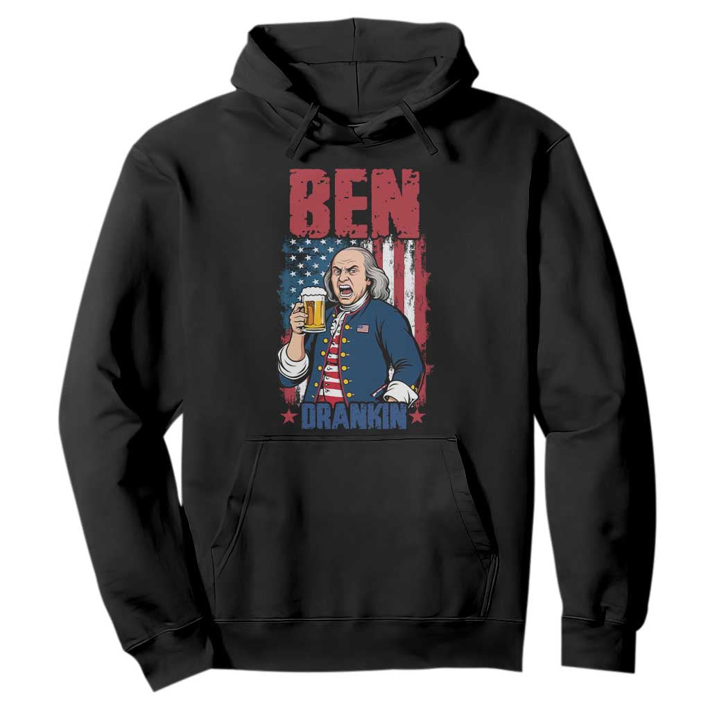 Benjamin Franklin Hoodie Funny Patriotic Founding Father TS12 Black Print Your Wear