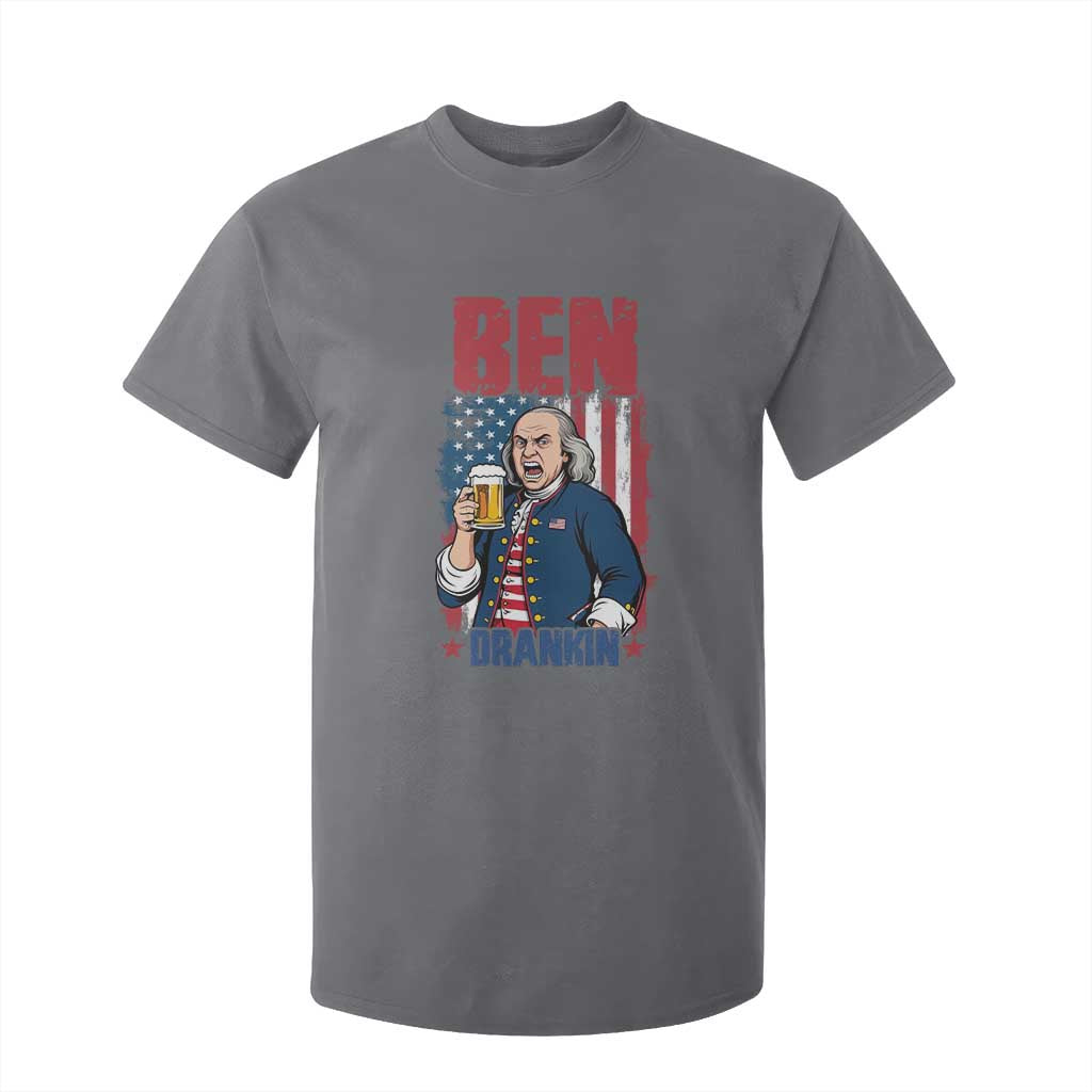 Benjamin Franklin T Shirt For Kid Funny Patriotic Founding Father TS12 Charcoal Print Your Wear