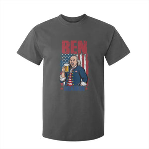 Benjamin Franklin T Shirt For Kid Funny Patriotic Founding Father TS12 Dark Heather Print Your Wear