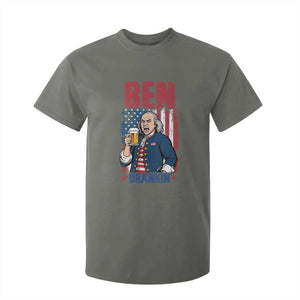 Benjamin Franklin T Shirt For Kid Funny Patriotic Founding Father TS12 Military Green Print Your Wear