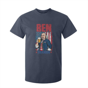Benjamin Franklin T Shirt For Kid Funny Patriotic Founding Father TS12 Navy Print Your Wear