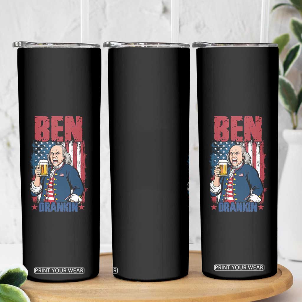 Benjamin Franklin Skinny Tumbler Funny Patriotic Founding Father TS12 Print Your Wear