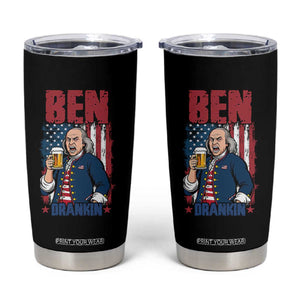 Benjamin Franklin Tumbler Cup Funny Patriotic Founding Father TS12 Black Print Your Wear