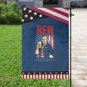 Benjamin Franklin Garden Flag Funny Patriotic Founding Father TS12 Classic Blue Black Print Your Wear