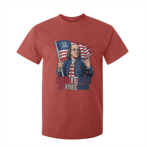 Patriotic Benjamin Franklin T Shirt For Kid 250 Years Of Freedom TS12 Red Print Your Wear