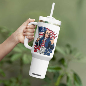 Patriotic Benjamin Franklin Tumbler With Handle 250 Years Of Freedom TS12 Print Your Wear