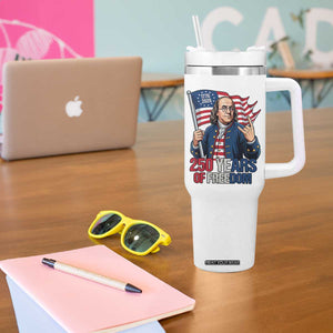 Patriotic Benjamin Franklin Tumbler With Handle 250 Years Of Freedom TS12 Print Your Wear