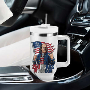 Patriotic Benjamin Franklin Tumbler With Handle 250 Years Of Freedom TS12 Print Your Wear
