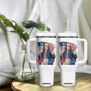 Patriotic Benjamin Franklin Tumbler With Handle 250 Years Of Freedom TS12 Print Your Wear