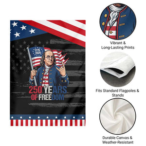 Patriotic Benjamin Franklin Garden Flag 250 Years Of Freedom TS12 Print Your Wear