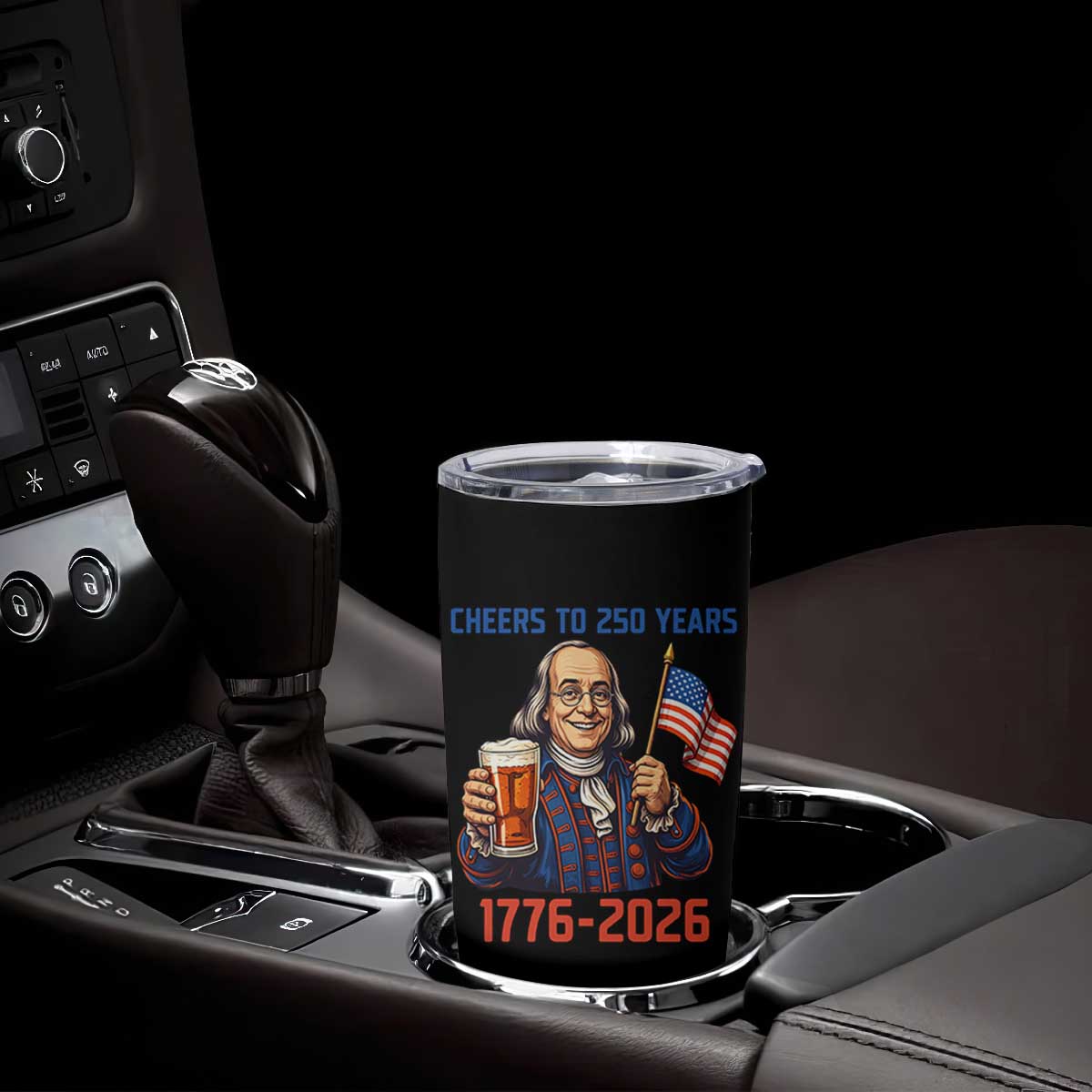 Funny Benjamin Franklin Tumbler Cup Cheers To 250 Years TS12 Print Your Wear