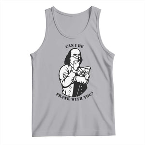 Funny Benjamin Franklin Tank Top Can I Be Frank With You TS12 Athletic Heather Print Your Wear