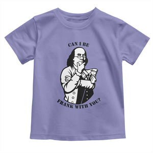 Funny Benjamin Franklin Toddler T Shirt Can I Be Frank With You TS12 Violet Print Your Wear
