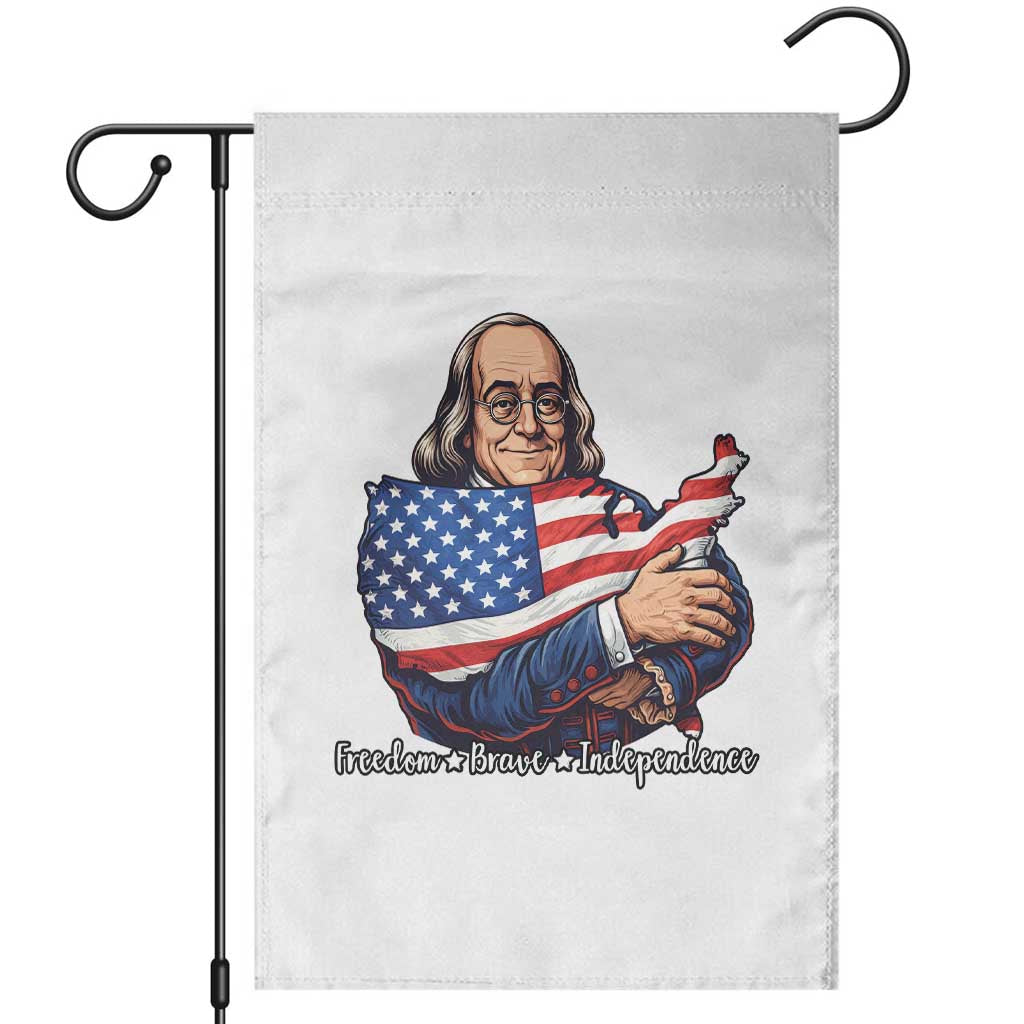 Benjamin Franklin Garden Flag Freedom Liberty Independence American History TS12 White Print Your Wear