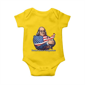 Benjamin Franklin Baby Onesie Freedom Liberty Independence American History TS12 Daisy Print Your Wear