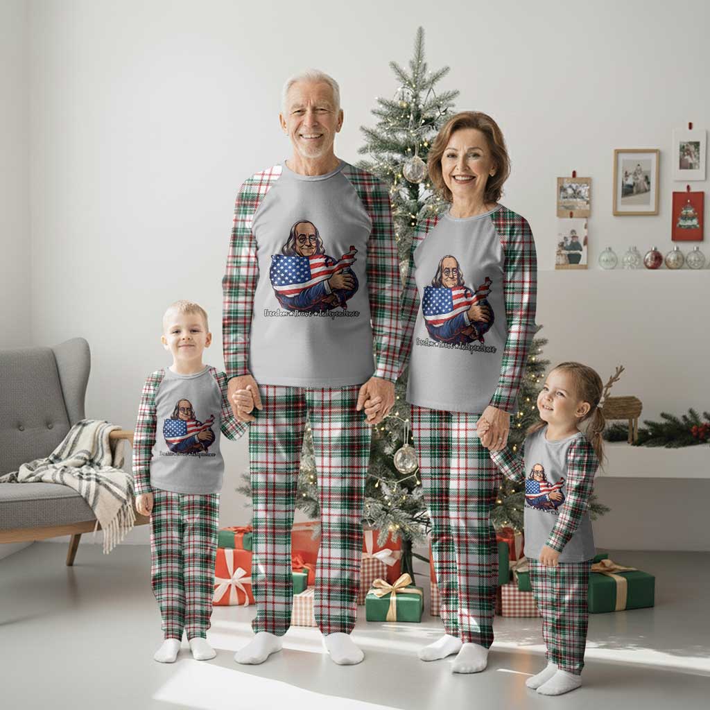 Benjamin Franklin Plaid Pajama Set Freedom Liberty Independence American History TS12 Christmas Plaid Print Your Wear