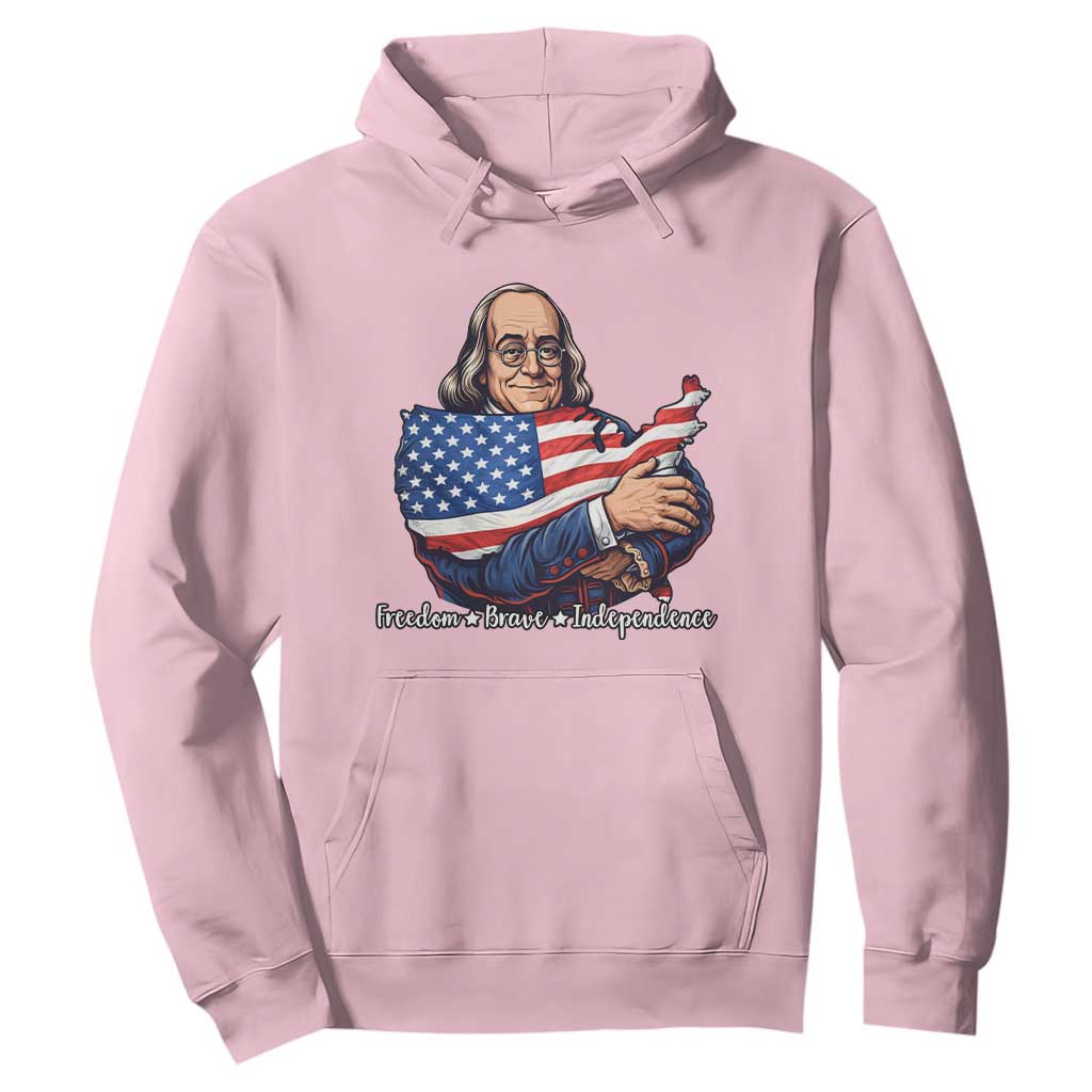Benjamin Franklin Hoodie Freedom Liberty Independence American History TS12 Light Pink Print Your Wear