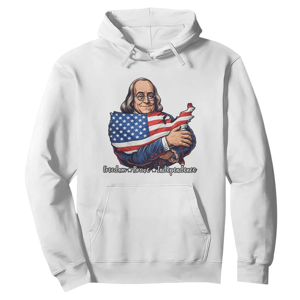 Benjamin Franklin Hoodie Freedom Liberty Independence American History TS12 White Print Your Wear