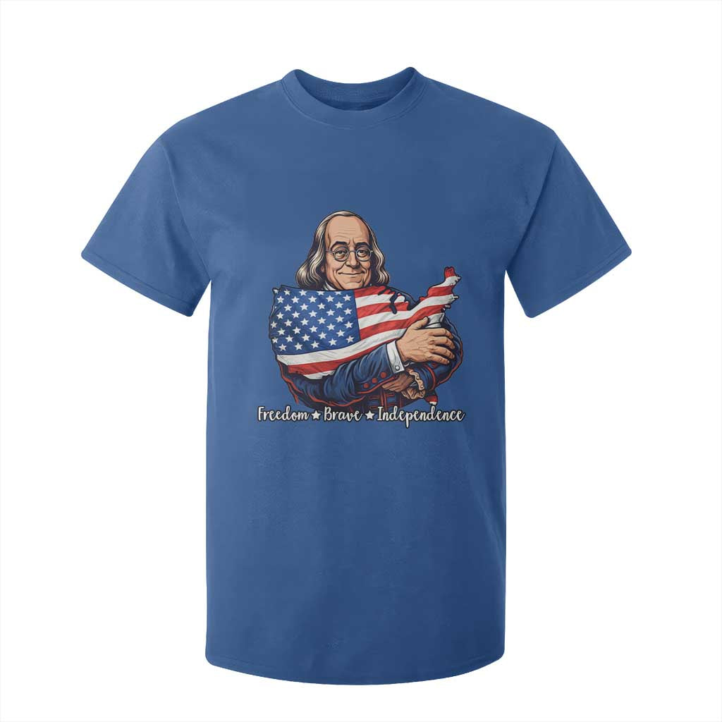 Benjamin Franklin T Shirt For Kid Freedom Liberty Independence American History TS12 Royal Blue Print Your Wear
