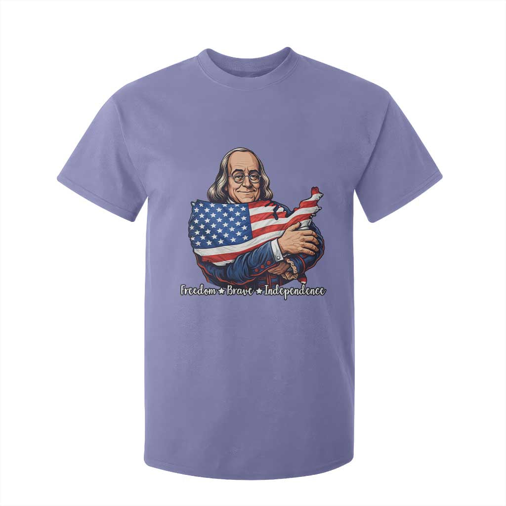 Benjamin Franklin T Shirt For Kid Freedom Liberty Independence American History TS12 Violet Print Your Wear