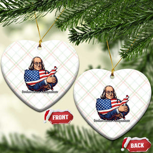 Benjamin Franklin Ceramic Ornament Freedom Liberty Independence American History TS12 Print Your Wear