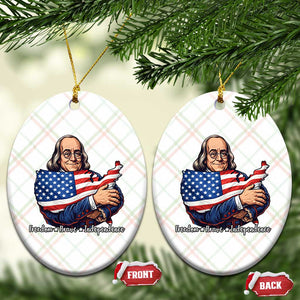 Benjamin Franklin Ceramic Ornament Freedom Liberty Independence American History TS12 Print Your Wear