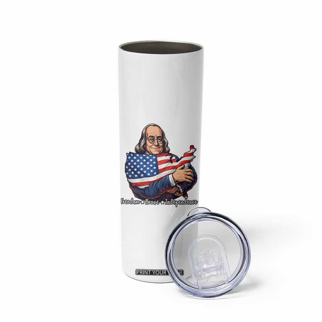Benjamin Franklin Skinny Tumbler Freedom Liberty Independence American History TS12 Print Your Wear