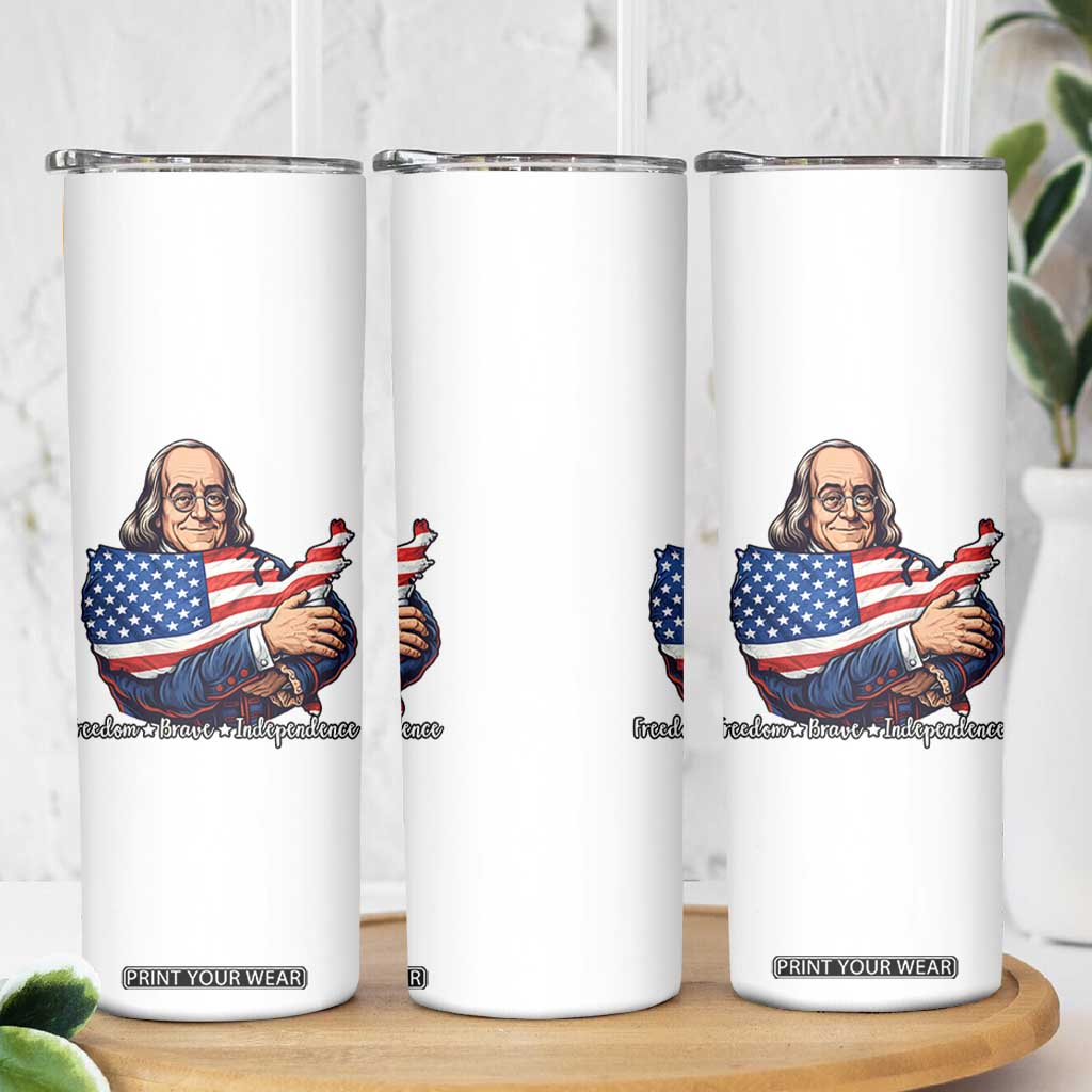 Benjamin Franklin Skinny Tumbler Freedom Liberty Independence American History TS12 Print Your Wear