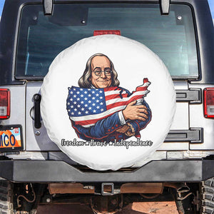 Benjamin Franklin Spare Tire Cover Freedom Liberty Independence American History TS12 No hole White Print Your Wear