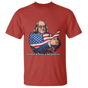 Benjamin Franklin T Shirt Freedom Liberty Independence American History TS12 Red Print Your Wear