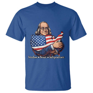 Benjamin Franklin T Shirt Freedom Liberty Independence American History TS12 Royal Blue Print Your Wear
