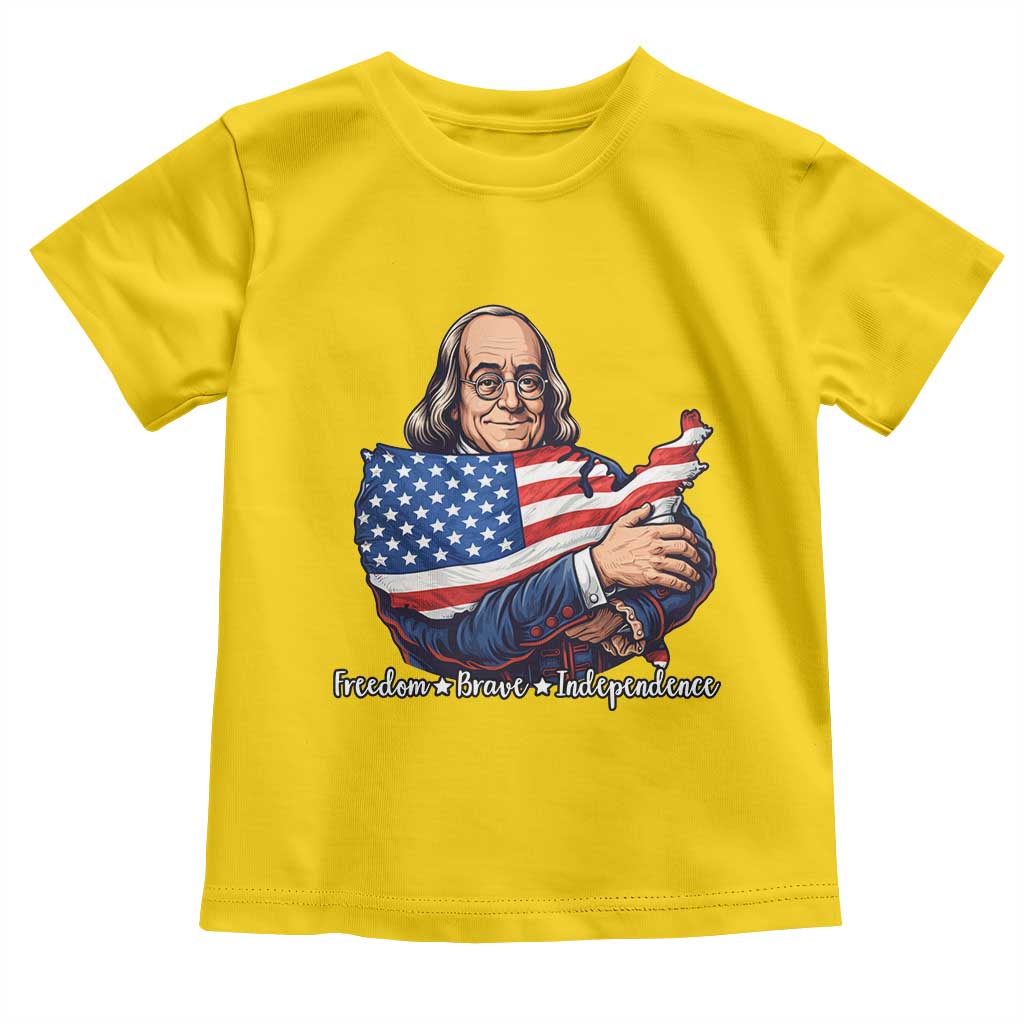 Benjamin Franklin Toddler T Shirt Freedom Liberty Independence American History TS12 Daisy Print Your Wear