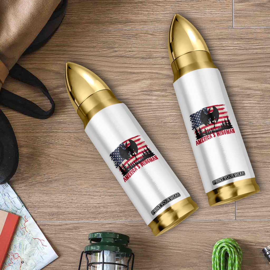 Mothman Americas Wingman Bullet Tumbler Funny Patriotic Cryptid TS12 Print Your Wear
