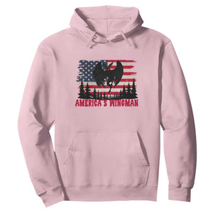 Mothman Americas Wingman Hoodie Funny Patriotic Cryptid TS12 Light Pink Print Your Wear