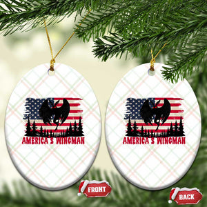 Mothman Americas Wingman Ceramic Ornament Funny Patriotic Cryptid TS12 Print Your Wear