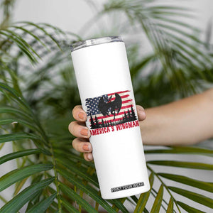 Mothman Americas Wingman Skinny Tumbler Funny Patriotic Cryptid TS12 Print Your Wear