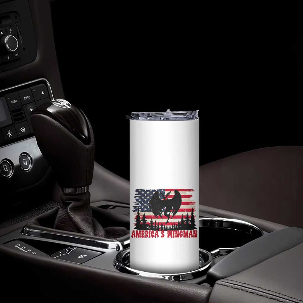 Mothman Americas Wingman Skinny Tumbler Funny Patriotic Cryptid TS12 Print Your Wear