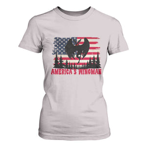 Mothman Americas Wingman T Shirt For Women Funny Patriotic Cryptid TS12 Ice Gray Print Your Wear