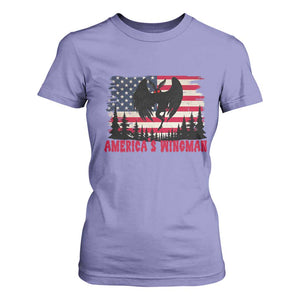 Mothman Americas Wingman T Shirt For Women Funny Patriotic Cryptid TS12 Violet Print Your Wear