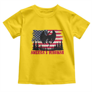 Mothman Americas Wingman Toddler T Shirt Funny Patriotic Cryptid TS12 Daisy Print Your Wear