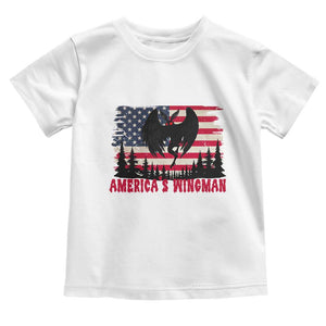 Mothman Americas Wingman Toddler T Shirt Funny Patriotic Cryptid TS12 White Print Your Wear